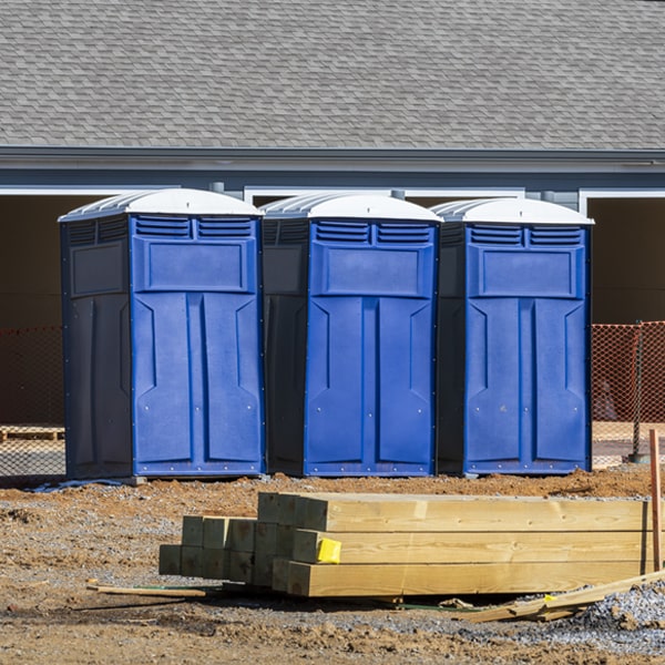 what is the expected delivery and pickup timeframe for the porta potties in Virgil Kansas